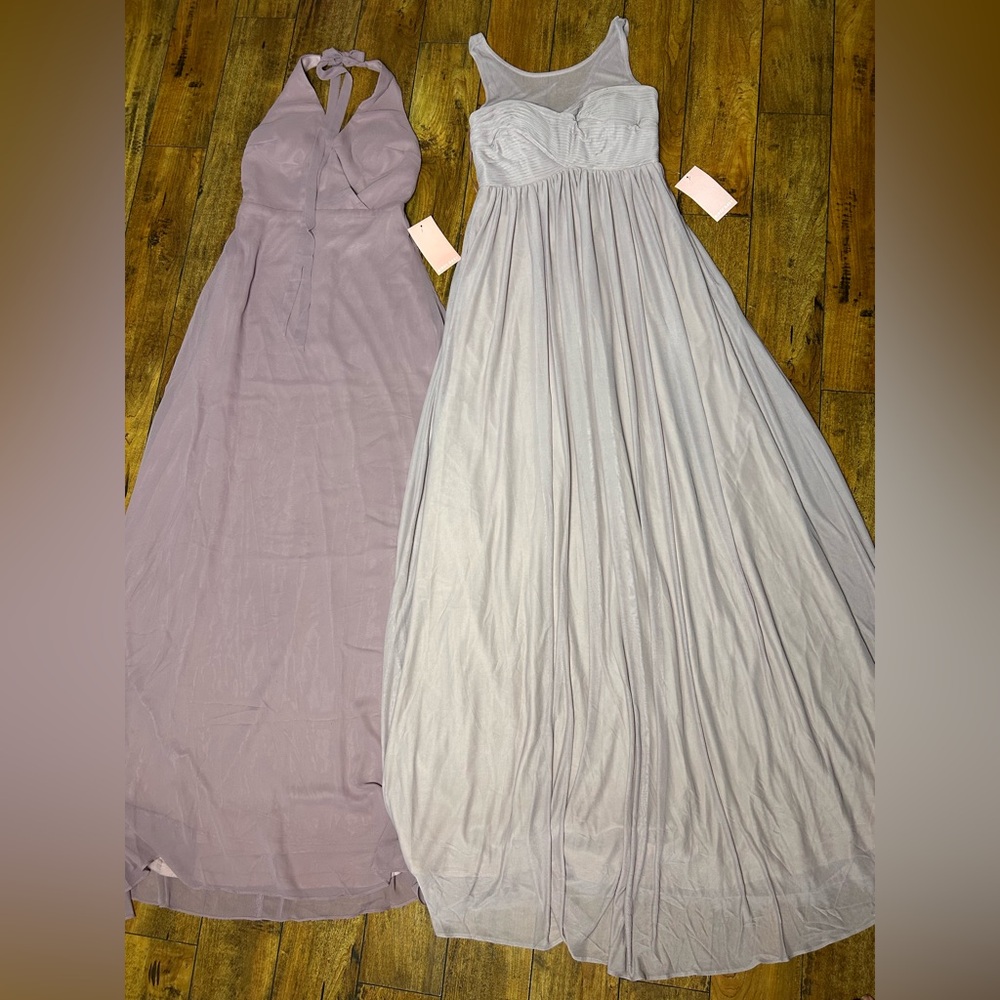 BIRDY GREY 2 Bridesmaid Dresses Mauve & Dark Mauve - Styles Ryan & Moni NWT
